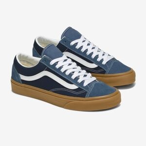 New Vans Style 36 Unisex Blue and White Sneakers Size 9Men / 10.5Women